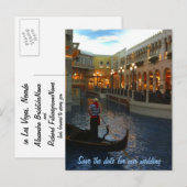 Bewaar de datum Las Vegas Wedding Plans Aankondigingskaart (Voorkant / Achterkant)