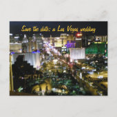 Bewaar de datum Las Vegas Wedding Plans Aankondigingskaart (Voorkant)