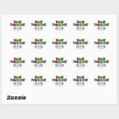BEWAAR DE DATUM Leuk Retro Stripboek Pop Art Hart Sticker (Vel)