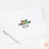 BEWAAR DE DATUM Leuk Retro Stripboek Pop Art Hart Sticker (Envelop)