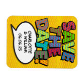 BEWAAR DE DATUM Leuk Retro Stripboek Pop Art Magneet (Horizontaal)
