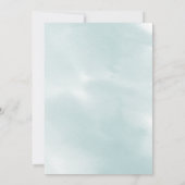 Bewaar de datum  | Lila aquarelstreep Kaart (Achterkant)