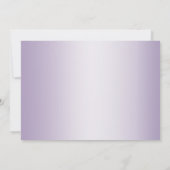 Bewaar de datum | Lilac Shimmer Strepen Monogram Save The Date (Achterkant)