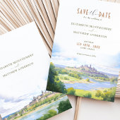 Bewaar de datum LOIRE Frankrijk Bestemming Kaart