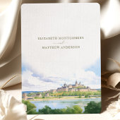 Bewaar de datum LOIRE Frankrijk Bestemming Kaart