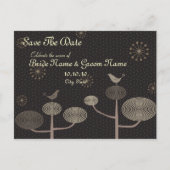 Bewaar de datum Love Bird Invitation Briefkaart (Voorkant)