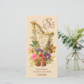 Bewaar de datum | Love Music Blossoms | CC1236 Aankondiging (Staand voorkant)