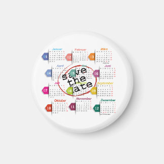 Bewaar de datum magneet