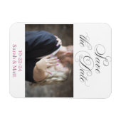 Bewaar de datum magneet strand persoonlijk foto (Horizontaal)