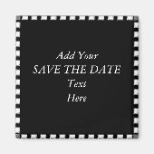 BEWAAR DE DATUM Magneten CREËER UW EIGEN (Voorkant)