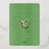 Bewaar de datum mei 2026 Trouw Folie Uitnodiging (Achterkant)