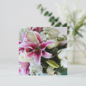 Bewaar de datum met bloemenhoes save the date (Staand voorkant)