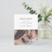 Bewaar de datum, minimalistisch aankondigingskaart (Staand voorkant)