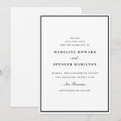 Bewaar de Datum | Minimalistische Eenvoudige Elega Save The Date (Voorkant / Achterkant)