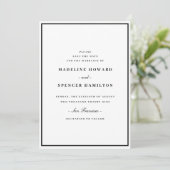 Bewaar de Datum | Minimalistische Eenvoudige Elega Save The Date (Staand voorkant)