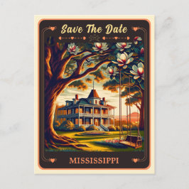 Bewaar de datum | Mississippi uitnodigingskaart Briefkaart