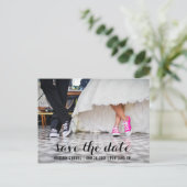 Bewaar de datum Modern Verloving Briefkaart S (Staand voorkant)