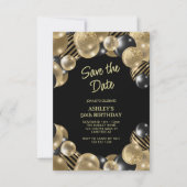 Bewaar de datum Moderne 50e verjaardag Kaart (Voorkant)