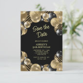 Bewaar de datum Moderne 50e verjaardag Kaart (Staand voorkant)