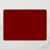 BEWAAR DE DATUM moderne blokletters datum rood gou Folie Uitnodiging (Achterkant)