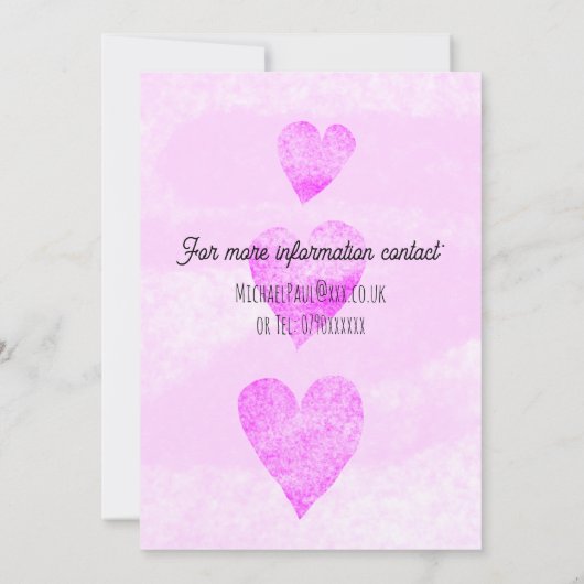 Bewaar de datum moderne trouwkaart kaart (Achterkant)