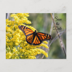 Bewaar de datum Monarch Butterfly Briefkaart