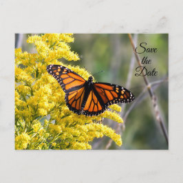 Bewaar de datum Monarch Butterfly Briefkaart