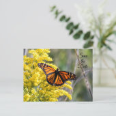Bewaar de datum Monarch Butterfly Briefkaart (Staand voorkant)