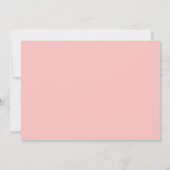Bewaar de datum | Monogram Koralen Gingham Bloemen Save The Date (Achterkant)