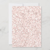 Bewaar de datum Mozaïek Dusty Pink Invitation Kaart (Achterkant)