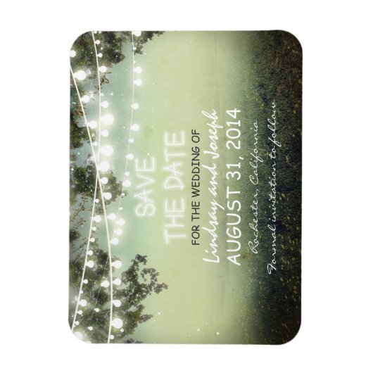 bewaar de datum nachtlampjes rustieke MAGNET Magneet (Verticaal)