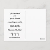 Bewaar de datum Naples Florida Vintage Briefkaart (Achterkant)