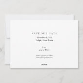 Bewaar de datum nov 2021 Maandkalender Roze Hart Feestdagenkaart (Achterkant)