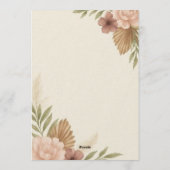 Bewaar de datum: Olivia & Liam Kaart (Achterkant)