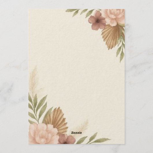 Bewaar de datum: Olivia & Liam Kaart (Achterkant)