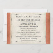 Bewaar de datum - Ombre Chevron Streep Zig Zag Fot Kaart (Achterkant)