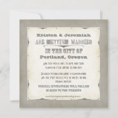 Bewaar de datum - Ombre Chevron Streep Zig Zag Fot Kaart (Achterkant)