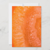 Bewaar de datum |Oranje agaat slice Save The Date (Achterkant)