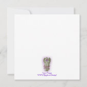 Bewaar de datum oranje lelies bloemstuk kaart (Achterkant)