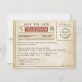  Bewaar de datum Oude telegrammen Save The Date (Voorkant)