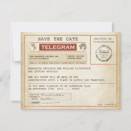  Bewaar de datum Oude telegrammen Save The Date