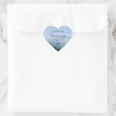 Bewaar de datum Outdoor Mountain aanpassen Hart Sticker (Tas)