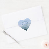 Bewaar de datum Outdoor Mountain aanpassen Hart Sticker (Envelop)