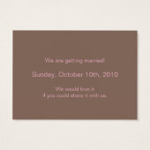 BEWAAR DE DATUM :: paris stripe Visitekaartjes (Achterkant)