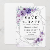 Bewaar de datum  Pensioen Uitnodiging (Voorkant / Achterkant)