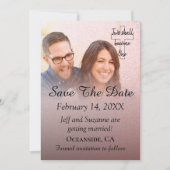 Bewaar de datum Photo Blush Filter aankondiging (Voorkant)