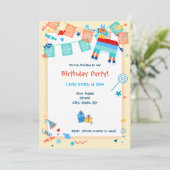Bewaar de datum Pinata Verjaardag Uitnodiging (Staand voorkant)