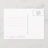 BEWAAR DE DATUM, Postkaart, Kleurrijke Chic Aankondigingskaart (Achterkant)