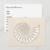 Bewaar de datum / Postkaart uitnodiging Briefkaart (Voorkant / Achterkant)