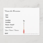 Bewaar de datum / Postkaart uitnodiging Briefkaart (Achterkant)
